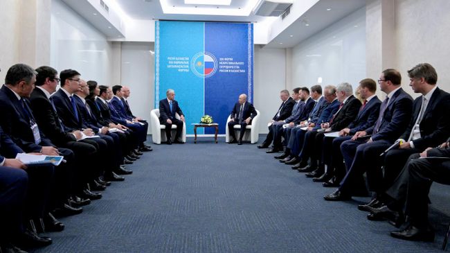 Товарооборот России и Казахстана вырос на четыре процента, заявил Путин