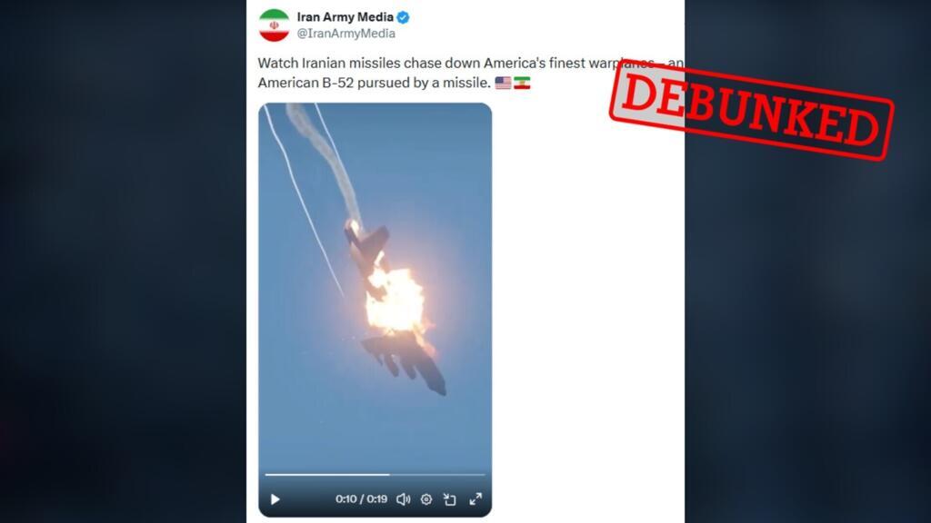 Нет, на этом видео не показано, как Иран сбил американский бомбардировщик B-52.